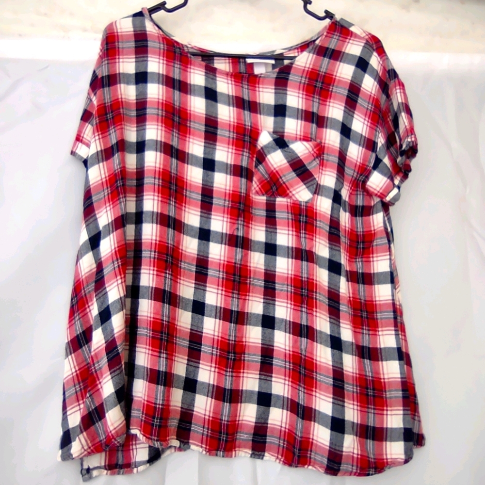 Maternity Plaid shirt
